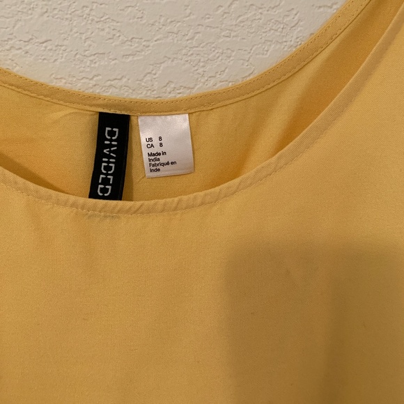 H&M - Scalloped tank - Yellow - Picture 3 of 4